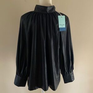 Rachel Comey Target Faux Leather Blouse